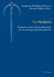 Cover von La subsidiarité