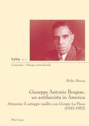 Cover von Giuseppe Antonio Borgese, un antifascista in America
