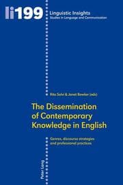 Cover von The Dissemination of Contemporary Knowledge in English