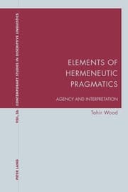Cover von Elements of Hermeneutic Pragmatics