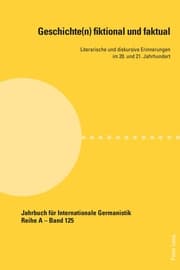 Cover von Geschichte(n) fiktional und faktual
