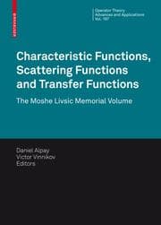 Cover von Characteristic Functions, Scattering Functions and Transfer Functions