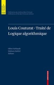 Cover von Louis Couturat -Traité de Logique algorithmique