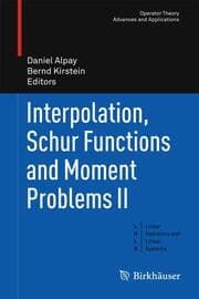 Cover von Interpolation, Schur Functions and Moment Problems II