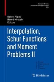 Cover von Interpolation, Schur Functions and Moment Problems II