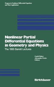 Cover von Nonlinear Partial Differential Equations in Geometry and Physics