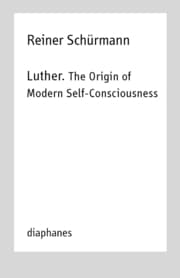 Cover von Luther. The Origin of Modern Self-Consciousness