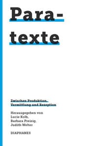 Cover von Paratexte