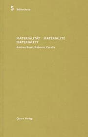 Cover von Materialität Matérialité Materiality