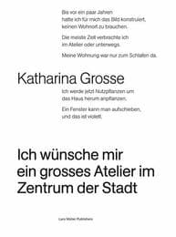 Cover von Ich wünsche mir ein grosses Atelier im Zentrum der Stadt