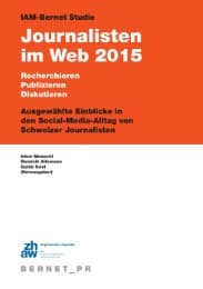 Cover von IAM-Bernet Studie Journalisten im Web 2015