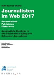 Cover von IAM-Bernet Studie Journalisten im Web 2017
