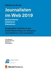Cover von IAM-Bernet Studie Journalisten im Web 2019
