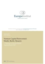 Cover von Venture Capital Reinvented: Markt, Recht, Steuern