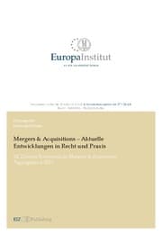 Cover von Mergers & Acquisitions - Aktuelle Entwicklungen in Recht und Praxis