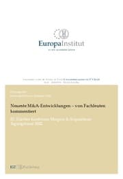 Cover von Neueste M&A-Entwicklungen - von Fachleuten kommentiert