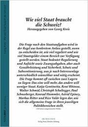 Cover von Wie viel Staat braucht die Schweiz?