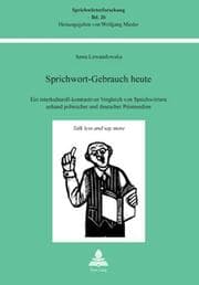 Cover von Sprichwort-Gebrauch heute