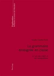 Cover von La grammaire enseignée en classe