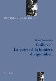 Cover von Guillevic : La poésie à la lumière du quotidien