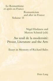 Cover von Au seuil de la modernité: Proust, Literature and the Arts