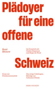 Cover von Plädoyer für eine offene Schweiz