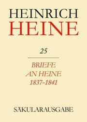 Cover von Briefe an Heine 1837-1841