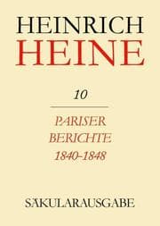 Cover von Pariser Berichte 1840-1848