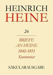Cover von Briefe an Heine 1842-1851.Kommentar