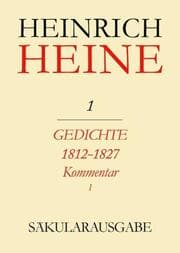 Cover von Gedichte 1812-1827.Kommentar