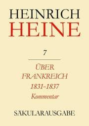 Cover von Über Frankreich 1831-1837.Berichte über Kunst und Politik.Kommentar