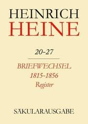 Cover von Briefwechsel 1815-1856.Register