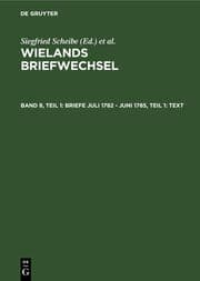 Cover von Band 8.1: Briefe Juli 1782 - Juni 1785.Text