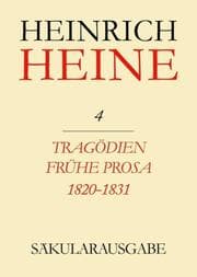 Cover von Tragödien.Frühe Prosa 1820-1831