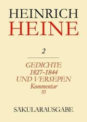 Cover von Gedichte 1827-1844 und Versepen.Kommentar III