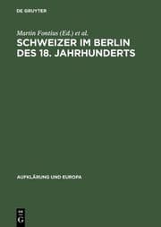 Cover von Schweizer im Berlin des 18.Jahrhunderts