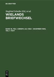 Cover von Band 16.1: Briefe Juli 1802 - Dezember 1805.Text