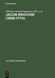 Cover von Jacob Brucker (1696-1770)