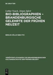 Cover von Berlin-Cölln 1688-1713