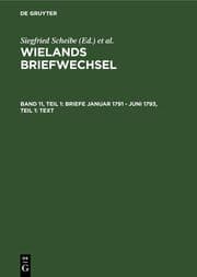 Cover von Band 11.1: Briefe Januar 1791 - Juni 1793.Text