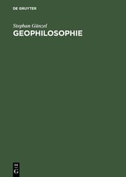 Cover von Geophilosophie