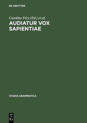 Cover von Audiatur Vox Sapientiae