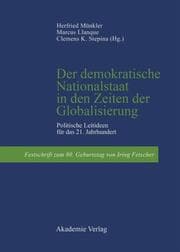Cover von Der demokratische Nationalstaat in den Zeiten der Globalisierung