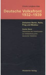 Cover von Geschichte des Ausschusses zur Vorbereitung einer deutschen Volksfront