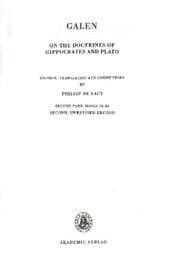 Cover von Galen.On the doctrines of Hippocrates and Plato