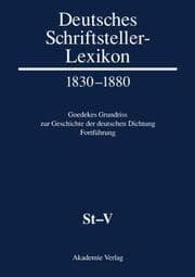 Cover von Deutsches Schriftsteller-Lexikon 1830-1880 St-V