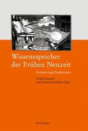 Cover von Wissensspeicher der Frühen Neuzeit