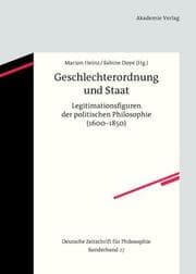 Cover von Geschlechterordnung und Staat