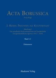 Cover von Acta Borussica I - Dokumente