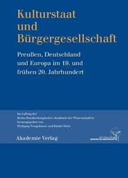 Cover von Kulturstaat und Bürgergesellschaft